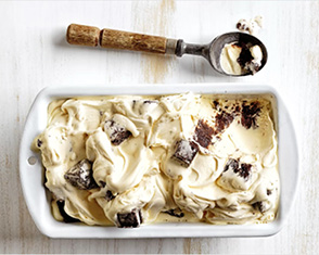 chocolate chunk brownie ice-cream video