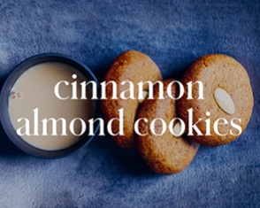 cinnamon almond cookies video