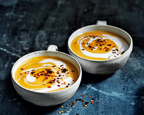 roasted sweet potato and coconut soup video