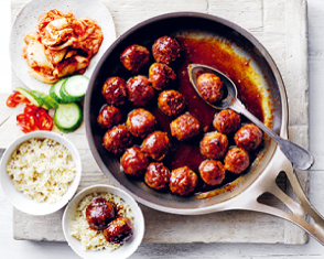 spiced meatballs in sticky chilli sauce video